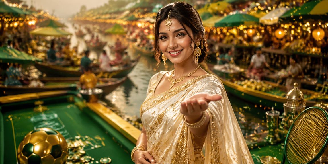 বরিশালে শাড়ি পরা নারী মোবাইলে go3 প্ল্যাটফর্ম ব্যবহার করছেন
