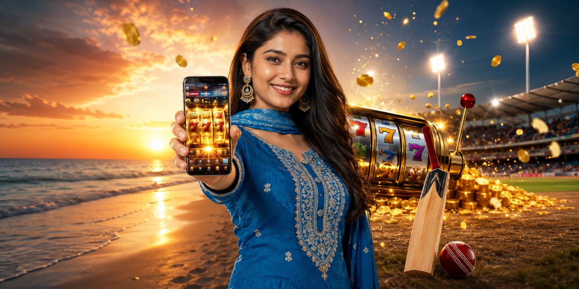 সেন্ট মার্টিনে সালোয়ার কামিজ পরে go3 প্ল্যাটফর্মে ক্রিকেট বেটিং উপভোগ করছেন একজন